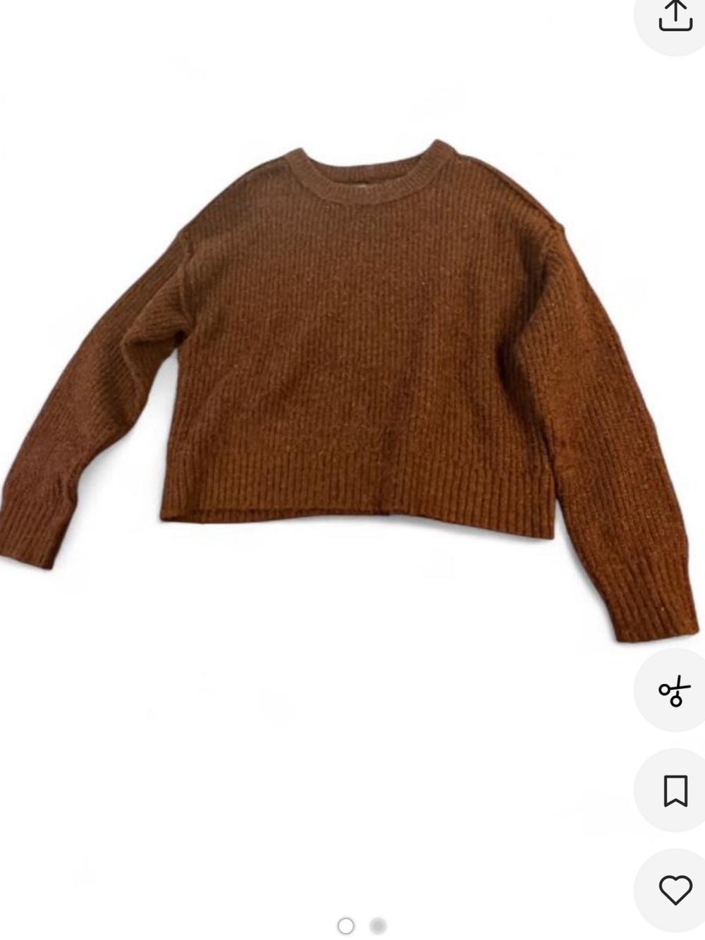 Cozy brown sweater for the fall!